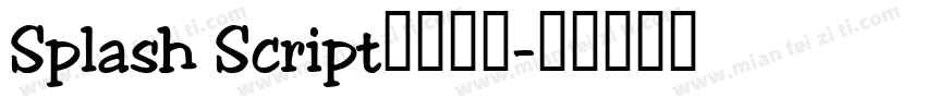 Splash Script字体下载字体转换